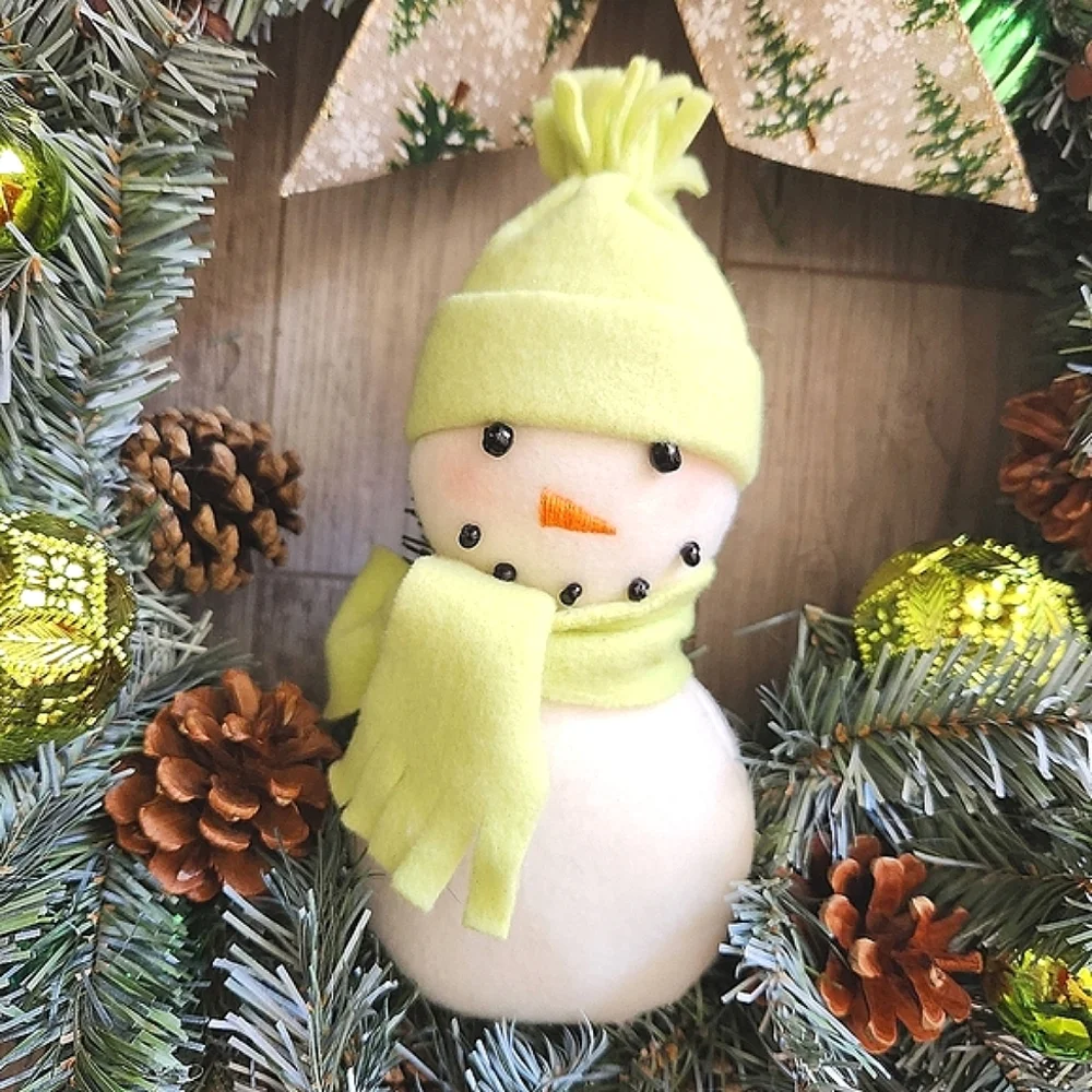 Handmade Winter Wonderland Snowman Wreath